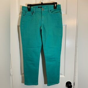 J. Crew Turquoise Stretch Pants